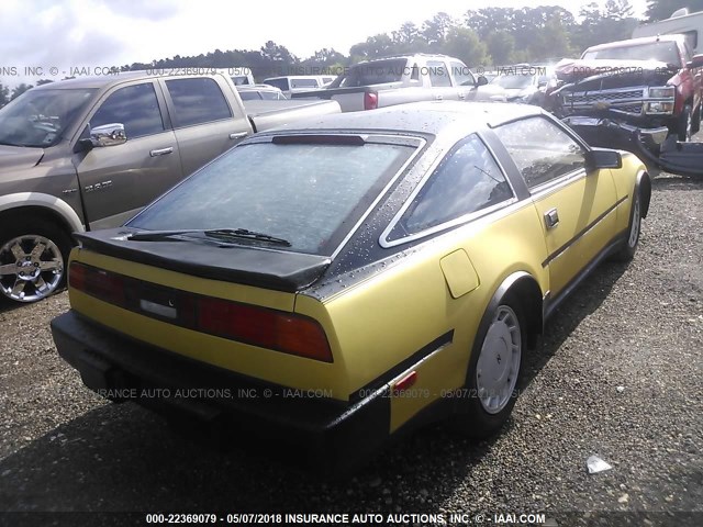 JN1HZ16S6HX128742 - 1987 NISSAN 300ZX 2+2 YELLOW photo 4