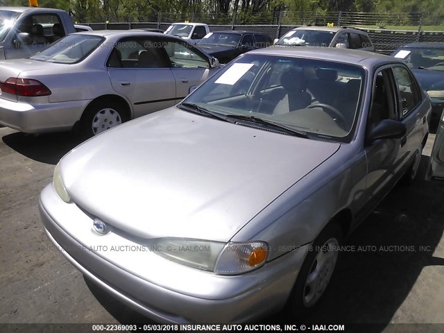 1Y1SK5481YZ405531 - 2000 CHEVROLET GEO PRIZM LSI თაფლისფერი ფოტო 2
