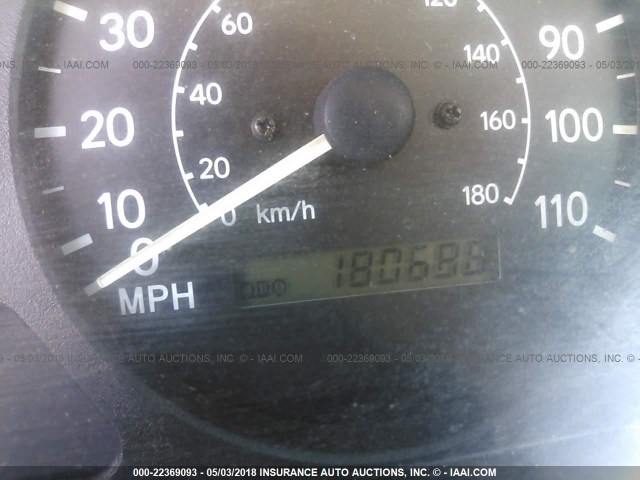 1Y1SK5481YZ405531 - 2000 CHEVROLET GEO PRIZM LSI თაფლისფერი ფოტო 7