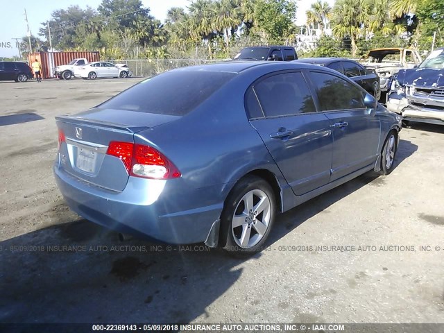 2HGFA1F6XBH516052 - 2011 HONDA CIVIC LX-S 蓝色 照片 4