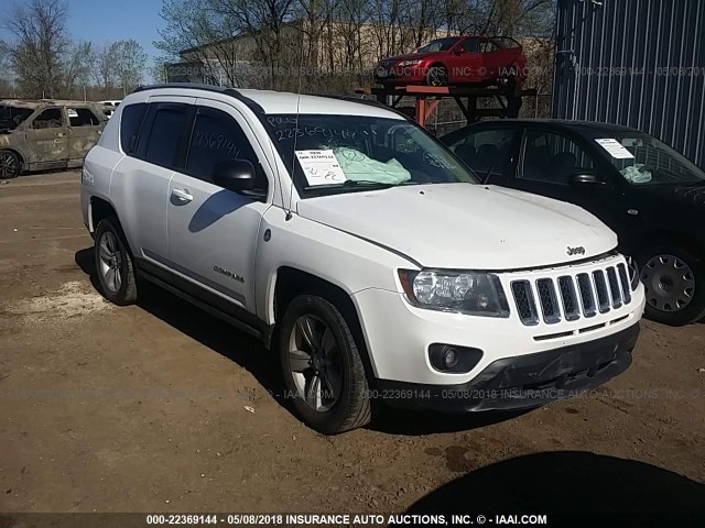 1C4NJDBBXFD437661 - 2015 JEEP COMPASS SPORT WHITE photo 1