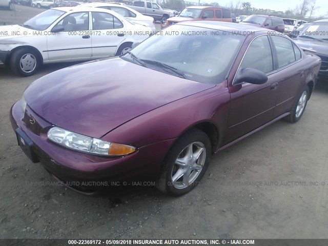 1G3NL52E63C282201 - 2003 OLDSMOBILE ALERO GL MAROON photo 2