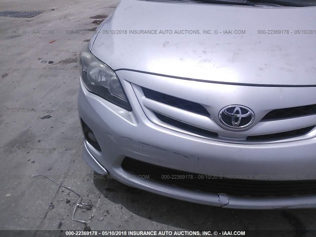 5YFBU4EE1CP059495 - 2012 TOYOTA COROLLA S/LE SILVER photo 6