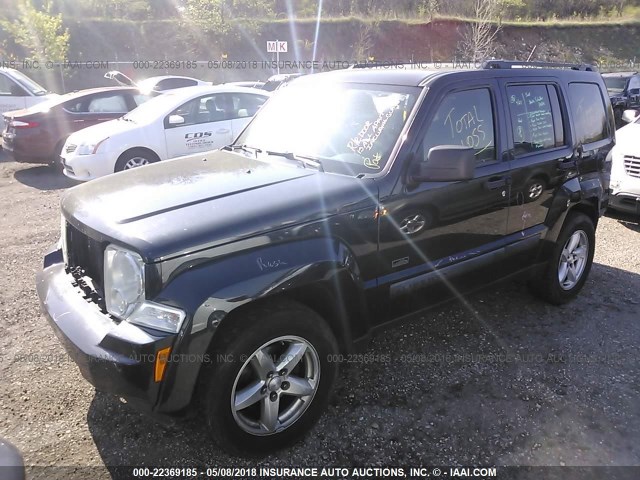 1J8GN28KX9W545482 - 2009 JEEP LIBERTY SPORT BLACK photo 2