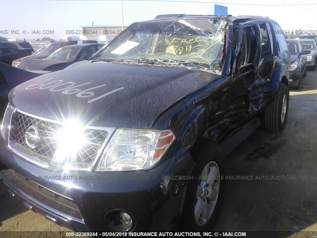 5N1AR18U08C600661 - 2008 NISSAN PATHFINDER S/LE/SE BLUE photo 6