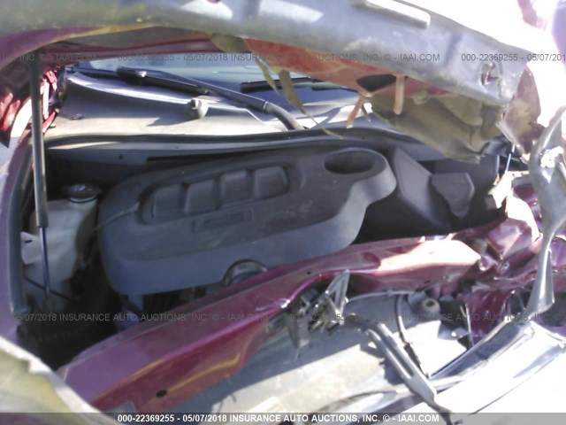 3GNDA13D77S609079 - 2007 CHEVROLET HHR LS წითელი ფოტო 10