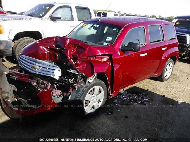 3GNDA13D77S609079 - 2007 CHEVROLET HHR LS წითელი ფოტო 2