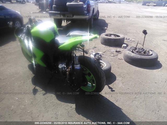 JKAZX4P148A035360 - 2008 KAWASAKI ZX600 P GREEN photo 3