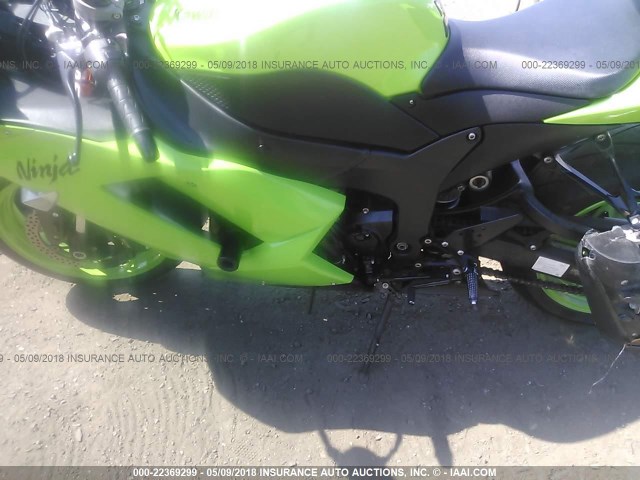 JKAZX4P148A035360 - 2008 KAWASAKI ZX600 P GREEN photo 9