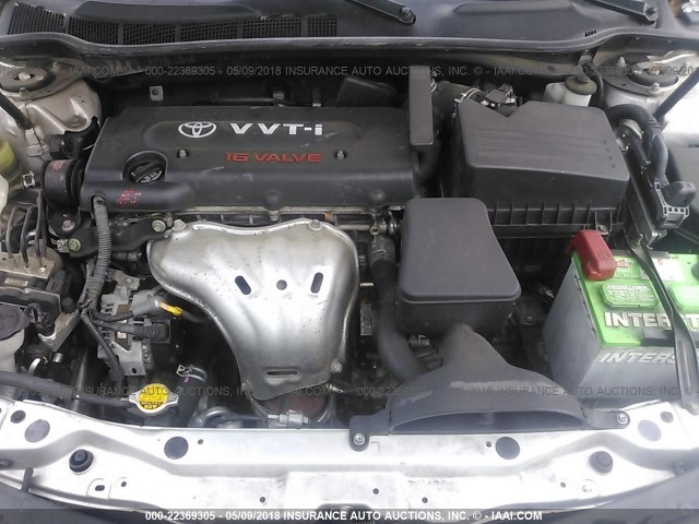 4T4BE46K19R097601 - 2009 TOYOTA CAMRY SE/LE/XLE 银色 照片 10