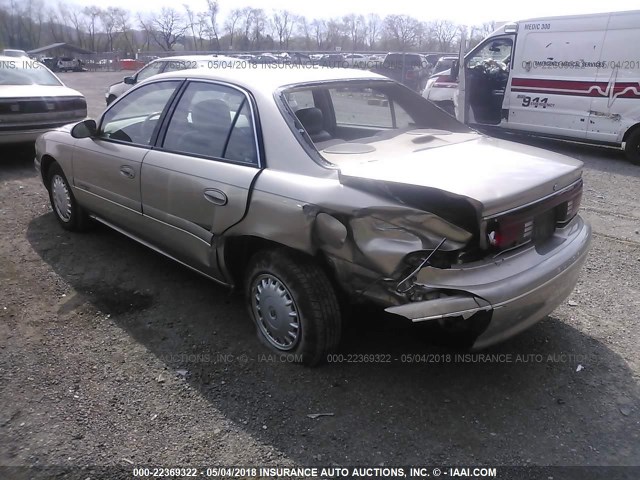 2G4WY52M6W1406972 - 1998 BUICK CENTURY LIMITED GOLD photo 3