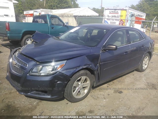 1G11B5SA8DF345256 - 2013 CHEVROLET MALIBU LS 蓝色 照片 2