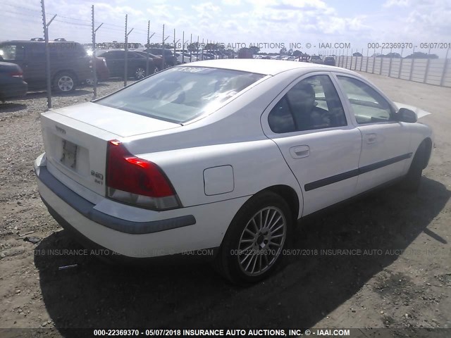 YV1RS58D532259785 - 2003 VOLVO S60 2.4T WHITE photo 4