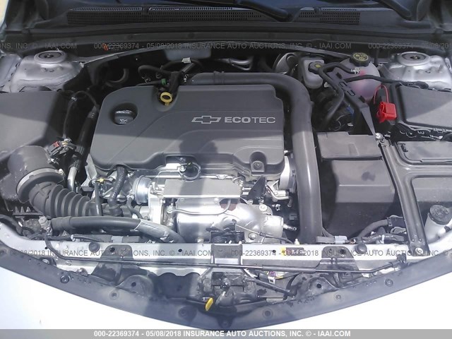 1G1ZB5ST5JF142633 - 2018 CHEVROLET MALIBU LS ვერცხლისფერი ფოტო 10