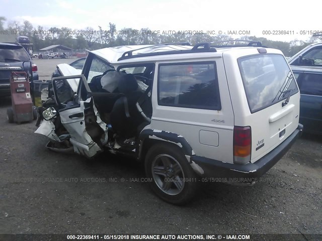 1J4FF58S1YL151137 - 2000 JEEP CHEROKEE CLASSIC WHITE photo 3