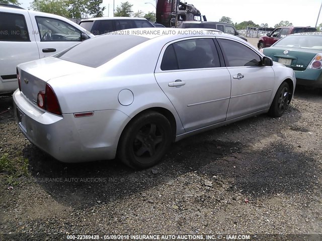1G1ZA5E01AF230115 - 2010 CHEVROLET MALIBU LS ნაცრისფერი ფოტო 4