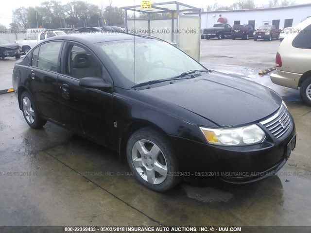 1G8AZ55F37Z100744 - 2007 SATURN ION LEVEL 2 BLACK photo 1
