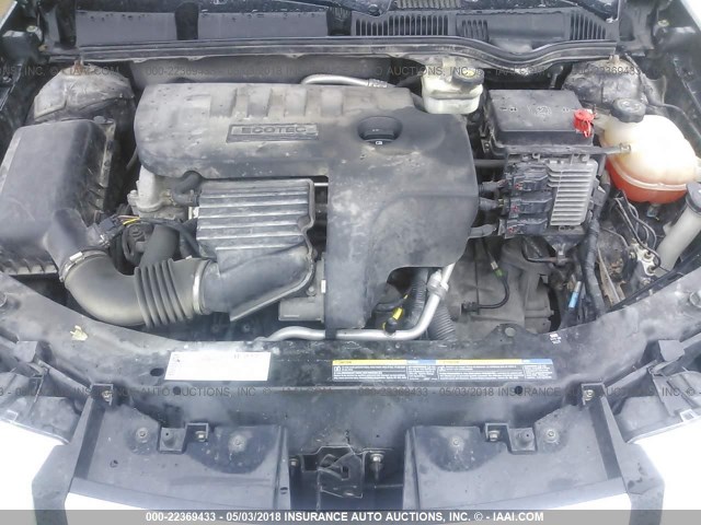 1G8AZ55F37Z100744 - 2007 SATURN ION LEVEL 2 BLACK photo 10