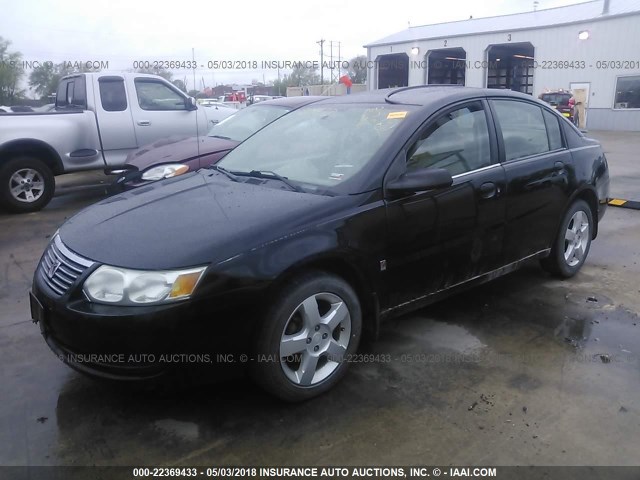 1G8AZ55F37Z100744 - 2007 SATURN ION LEVEL 2 BLACK photo 2