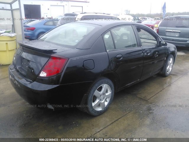 1G8AZ55F37Z100744 - 2007 SATURN ION LEVEL 2 BLACK photo 4