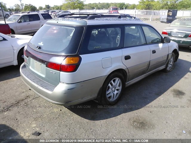 4S3BH675337618365 - 2003 SUBARU LEGACY OUTBACK AWP SILVER photo 4