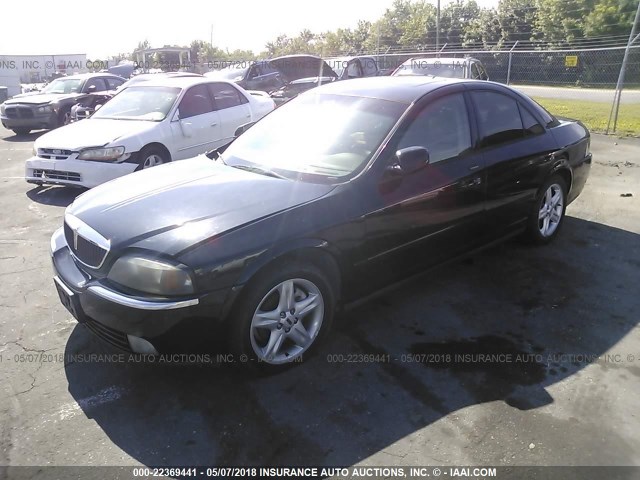1LNHM87A15Y635589 - 2005 LINCOLN LS BLACK photo 2