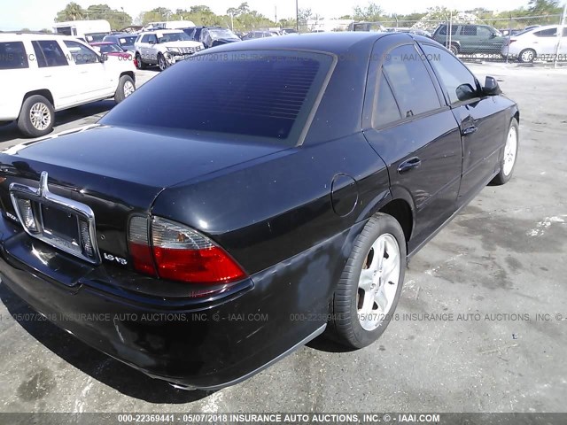 1LNHM87A15Y635589 - 2005 LINCOLN LS BLACK photo 4