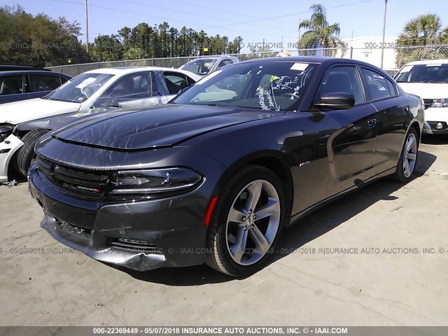 2C3CDXCT0HH571791 - 2017 DODGE CHARGER R/T GRAY photo 2