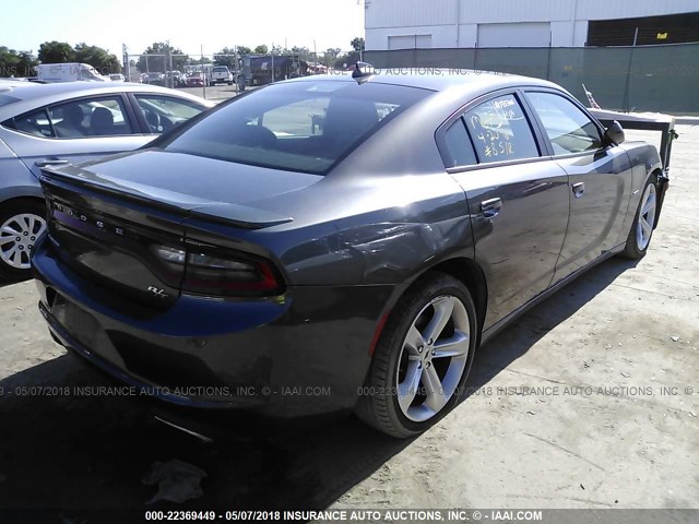 2C3CDXCT0HH571791 - 2017 DODGE CHARGER R/T GRAY photo 4