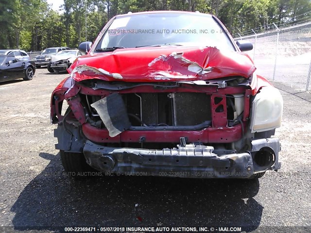 1D4HB38N76F123978 - 2006 DODGE DURANGO SXT RED photo 6