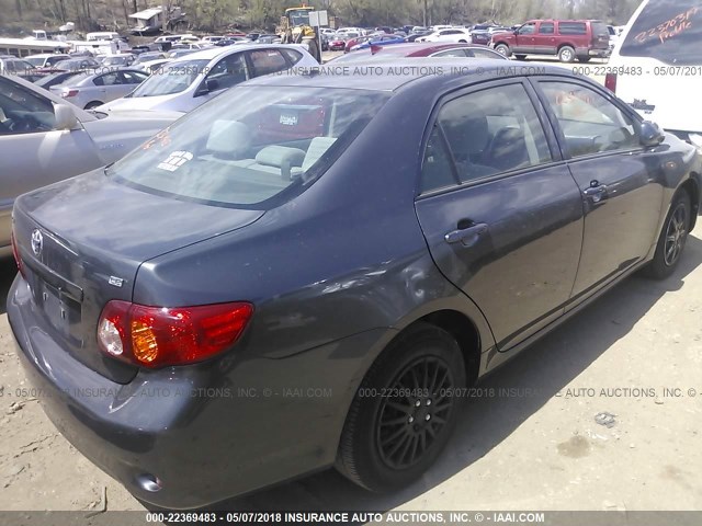 JTDBL40E799042404 - 2009 TOYOTA COROLLA LE/XLE GRAY photo 4