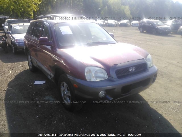 KM8SC73D34U687752 - 2004 HYUNDAI SANTA FE GLS/LX RED photo 1