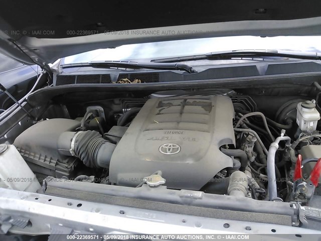 5TFEM5F18FX093969 - 2015 TOYOTA TUNDRA CREWMAX SR5 SILVER photo 10