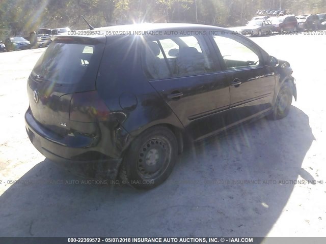 WVWDB71K48W049411 - 2008 VOLKSWAGEN RABBIT BLACK photo 4