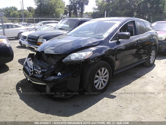 JM3ER2W59A0318427 - 2010 MAZDA CX-7 BLACK photo 2