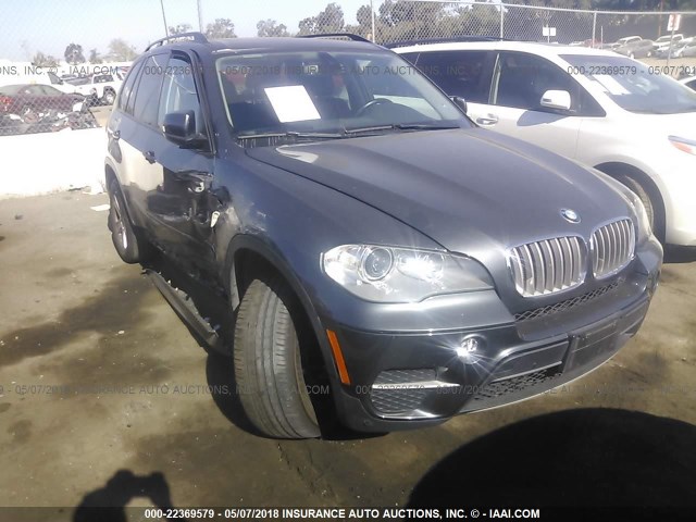 5UXZW0C55CL674983 - 2012 BMW X5 XDRIVE35D GRAY photo 1