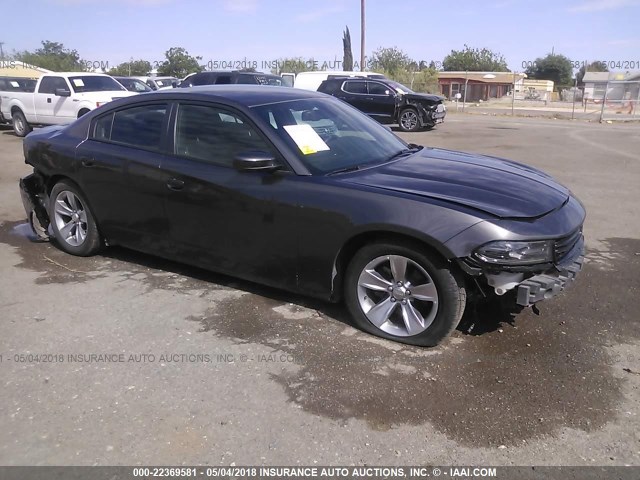 2C3CDXHG6GH276527 - 2016 DODGE CHARGER SXT BLACK photo 1