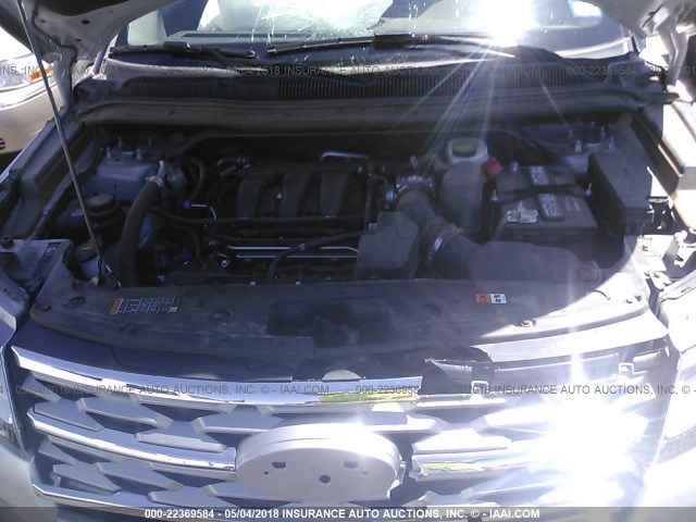 1FM5K7F88JGA04811 - 2018 FORD EXPLORER LIMITED Silber Foto 10