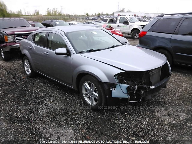 1C3CDZCG3DN529034 - 2013 DODGE AVENGER SXT SILVER photo 1