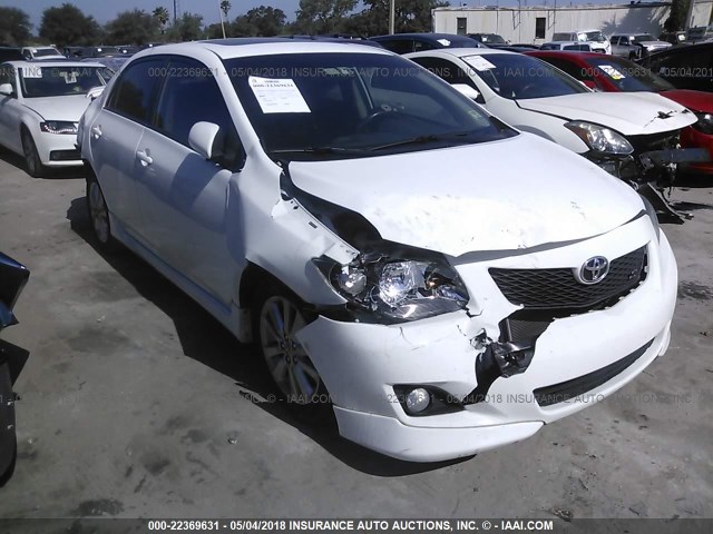 2T1BU40E89C141093 - 2009 TOYOTA COROLLA S/LE/XLE WHITE photo 1