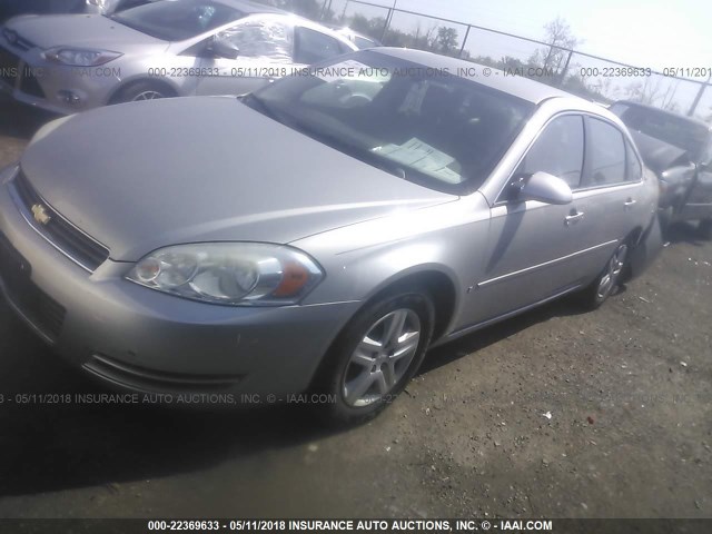 2G1WB58K379413191 - 2007 CHEVROLET IMPALA LS SILVER photo 2