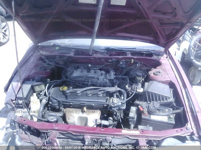 1N4AB41D5VC705153 - 1997 NISSAN SENTRA XE/GXE/GLE/BASE BURGUNDY photo 10