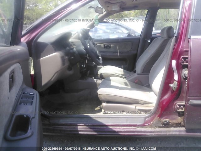 1N4AB41D5VC705153 - 1997 NISSAN SENTRA XE/GXE/GLE/BASE BURGUNDY photo 5