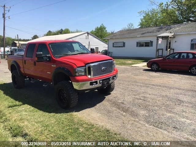 1FTSW21P56EB44962 - 2006 FORD F250 SUPER DUTY RED photo 1