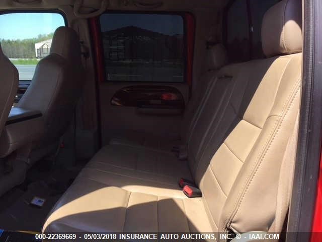 1FTSW21P56EB44962 - 2006 FORD F250 SUPER DUTY RED photo 8