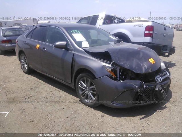 4T1BF1FK8HU656694 - 2017 TOYOTA CAMRY LE/XLE/SE/XSE GRAY photo 1