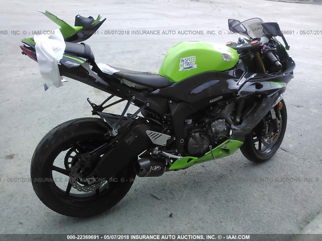 JKBZXJE18DA001784 - 2013 KAWASAKI ZX636 E GREEN photo 4