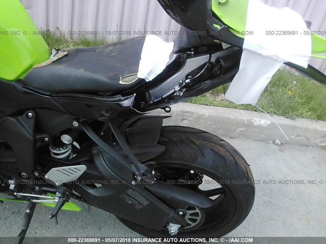 JKBZXJE18DA001784 - 2013 KAWASAKI ZX636 E GREEN photo 6