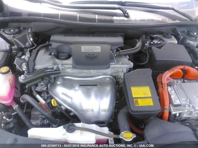 4T1BD1FKXEU097747 - 2014 TOYOTA CAMRY HYBRID/LE/XLE 灰色 照片 10