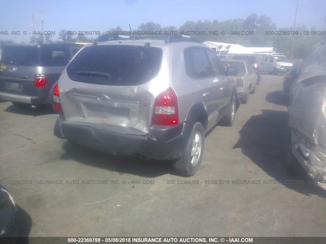 KM8JN12D65U190054 - 2005 HYUNDAI TUCSON GLS/LX GOLD photo 4